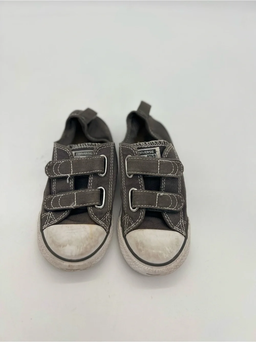 Converse All Star Boys Gray Sneakers Sz 10